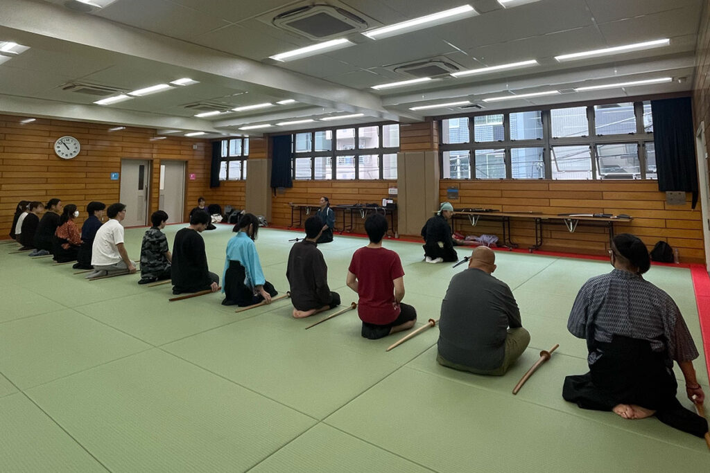 侍体験は礼にはじまり礼に終わります。